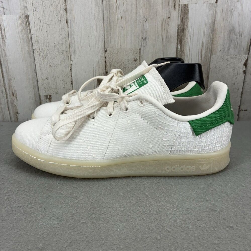 Adidas Stan Smith Primeblue Shoes Cloud White Green Size 4 Men's NWOB